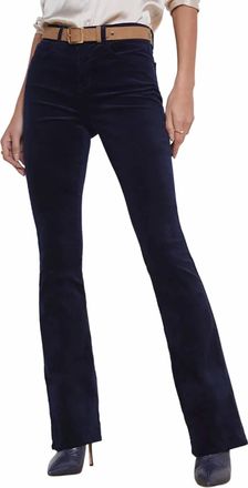 L'agence Stevie High Rise Straight Pants In Noir
