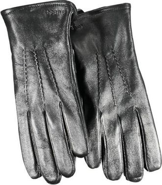 Guess Leren Handschoen - Heren - Handschoenen - Zwart - L - Leer - Accessoires