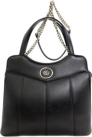 Gucci Black Leather Tote Bag (Pre-Owned)