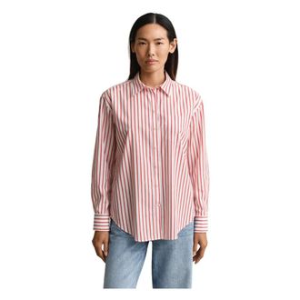 GANT Dames, Blouses & Shirts, Rood, Maat: S Katoen