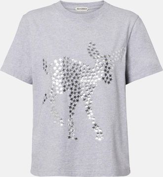 J.W.Anderson Embellished cotton jersey T-shirt