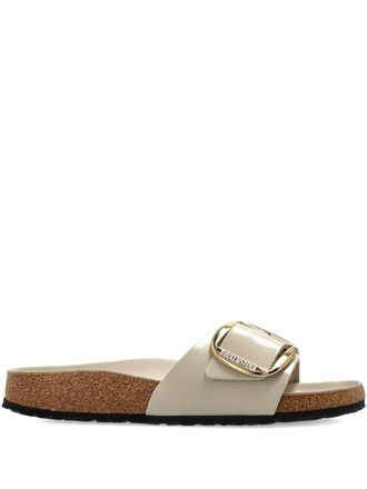Birkenstock Madrid Big Buckle Hex Shine Oyster, Natural Lea