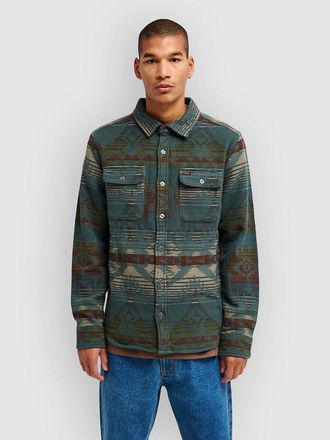 Rvca Dayshift Blanket Flannel Hemd gr&uuml;n