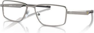 Ferrari 57mm Rectangle optical glasses in Silver at Nordstrom