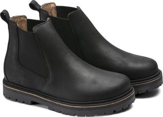 Birkenstock Stalon Ii 1017318 Boots 5-Black Leather Chelsea JZZ1117