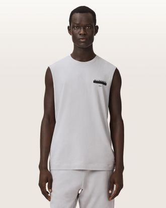 AllSaints Redact Oversized Sleeveless T-Shirt