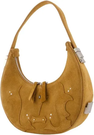 Osoi Womens Toni Mini Handbag - Osoi Leather Yellow Cowhide Bags Handbags-Purses