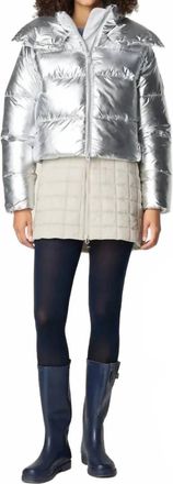 Save The Duck Giselle Jacket In Silver