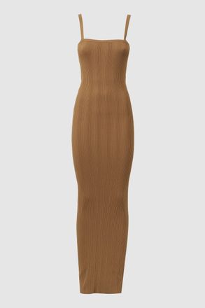 Good American Womens Tan Maxi Dress, Size: M