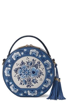 Brahmin Lane Croc Embossed Crossbody Bag in Aura Blue at Nordstrom