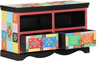 vidaXL Gabinete De Tv Con Caj&oacute;n Multicolor 80 X 35 X 50 Cm Vidaxl