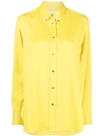 STUDIO NICHOLSON Bissett button-down shirt - women - Cotton - 0 - Yellow