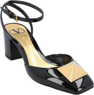 Valentino Garavani Womens One Stud Pump Black Leather - Size EU 39