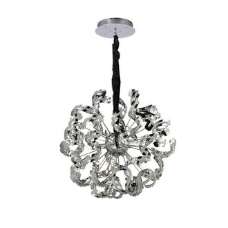 Netlighting Esme Pendant 12 Light G4 Polished ChromeCrystal NOT LEDCFL Compatible in Grey
