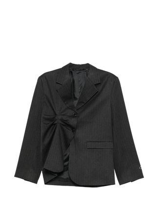 Avavav Bonnie Pleated Blazer Pinstripe