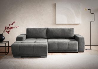 Inosign Ecksofa »Bolero L-Form« wahlweise mit Bettfunktion & Bettkasten