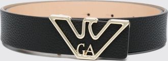 Emporio Armani Cintura regolabile in poliestere con fibbia monogram Eagle
