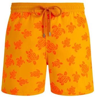 Vilebrequin Men Swim Shorts Flocked Rondes Des Tortues in Mango at Nordstrom, Size Xx-Large