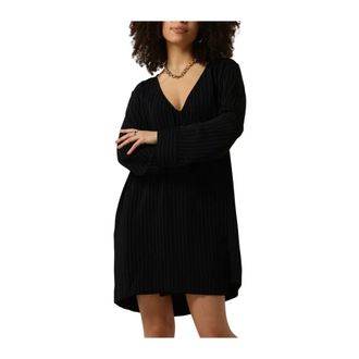 Catwalk Junkie Kleedjes, Dames, Zwart, S, Zwarte Midi Jurk Dr Gita