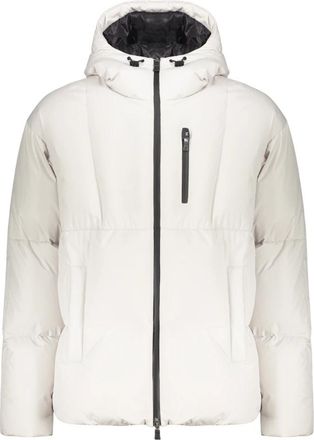 Herno Padded Jacket - Heren - Gewatteerde jassen - Wit - L - Leer - Jassen