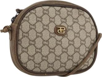 Gucci Pre-owned Plastic Cross Body Bag - Dames - Vintage Schoudertas - Beige - ONE Size - Vintage