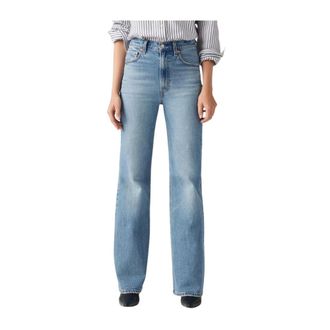 Levi's Jeans, Dames, Blauw, W30 L32, Katoen, Ribcage Bell Jeans