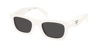 Prada PR C06SF Asian Fit 17K08Z Womens Sunglasses White Size 53