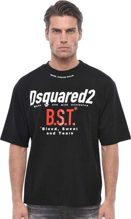 Dsquared2 Black Graphic Logo T-Shirt