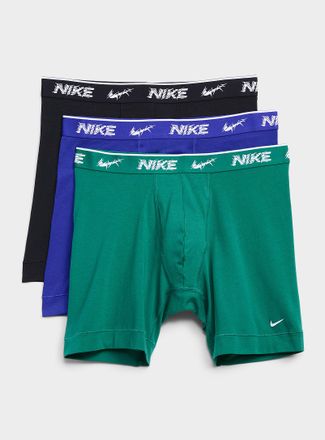 Nike Mens 6 solid ultra-comfortable boxer brief Dri-FIT Essential 3-pack