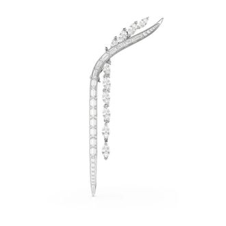 Swarovski Accessoires, Dames, Grijs, ONE Size, Katoen, Mesmera Broche