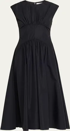 Proenza Schouler Nyssa A-Line Technical Cotton Dress