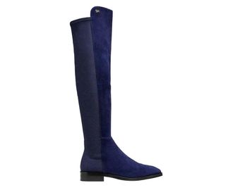Stuart Weitzman Womens Keelan Suede With Logo Over The Knee Boots