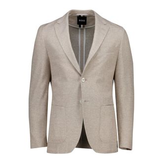 HUGO BOSS Jassen, Heren, Beige, L, Beige Blazer voor Mannen