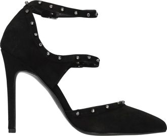 Albano Schoenen, Dames, Zwart, 40 EU, Leer, Suede Studded Pump