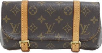 Louis Vuitton Marron Coated Canvas Fanny Pack Pochette (Pre-Owned)