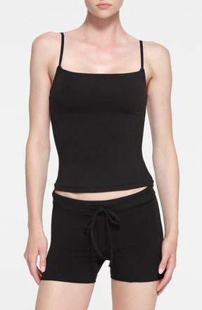SKIMS Stretch Cotton Jersey Camisole in Soot at Nordstrom, Size Medium