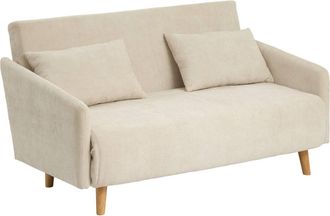 Atmosphera Sof&aacute; Cama Milo De 2 Plazas, Color Beige - Atmosphera Cr&eacute;ateur DInt&eacute;rieur