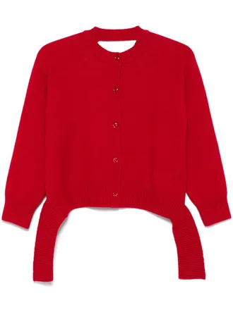 Simone Rocha open-back cardigan - Red