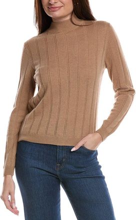 Bruno Magli Wide Rib Wool & Cashmere-Blend Sweater