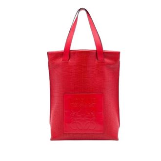 Loewe Pre-owned Tote Bag - Dames - Vintage Shopper - Rood - ONE Size - Leer - Vintage