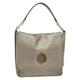 Loewe Pre-owned Schoudertas - Dames - Vintage Schoudertas - Beige - ONE Size - Leer - Vintage