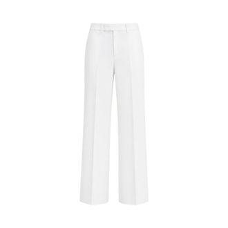 Liu Jo Wide Trousers, female, White, Size: 2XL Palazzo Trousers