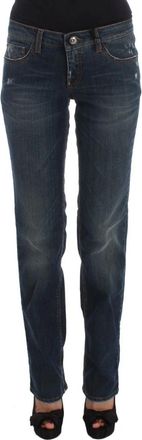 Costume National Blauwe Designer Jeans Regular Fit - Dames - Slim Fit Jeans - Blauw - W26 - Katoen - Jeans