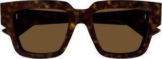 Bottega Veneta Brown Square Ladies Sunglasses BV1276S 002 52