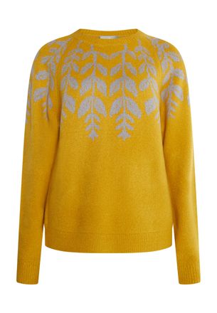 Usha Gebreide trui Dames Kerrie veelkleurig