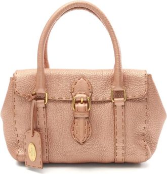 Fendi Borsa tote Selleria Linda mini anni 2000 - Rosa