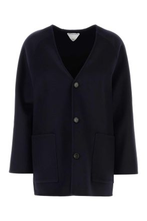 Bottega Veneta Black Wool Blend Cardigan