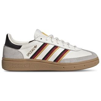 adidas Boys adidas Originals Handball Spezial - Boys Grade School Basketball Shoes - White / Yellow Size 3.5
