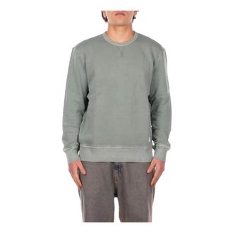 Fay Sweatshirts, male, Green, Size: XL Logo Laterale Sweatshirt
