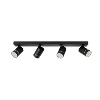 Netlighting Selma Modern Ceiling Spotlight Bar LED 4000K in Black